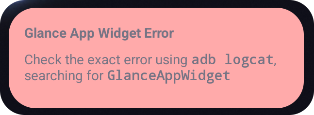 An error message showing the type of error and a suggestion for where
to look for it
