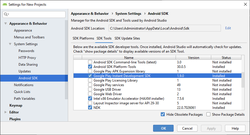 googlelay instant sdk 下载