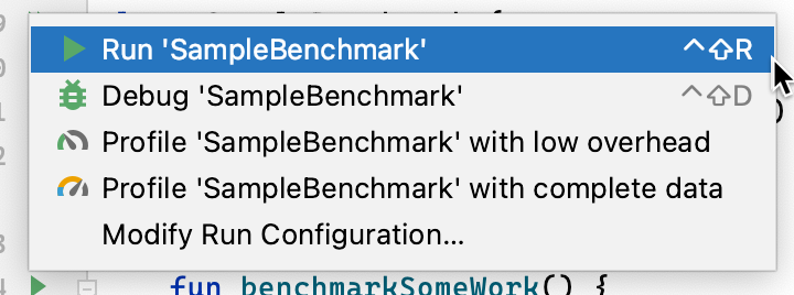 Run Microbenchmark