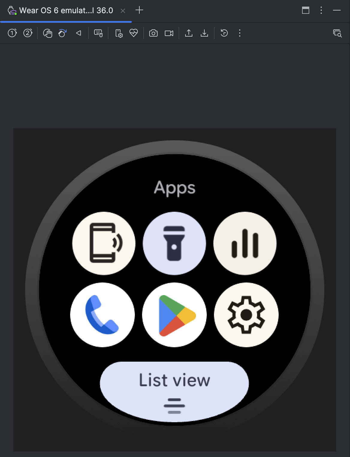 Apps include find my device, flashlight, media controls, phone,
Play Store, and settings